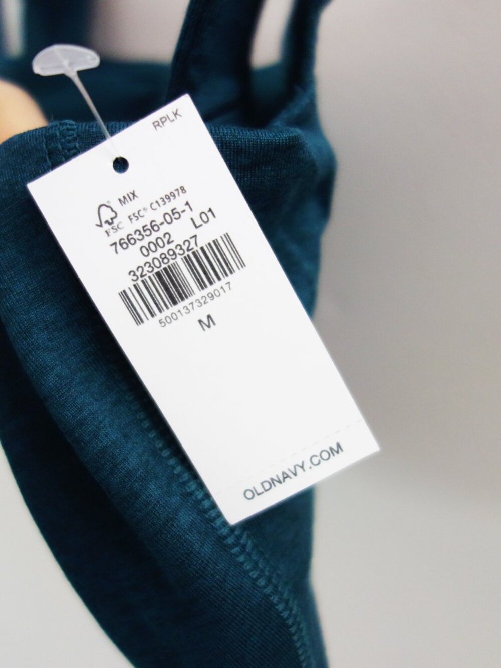 Old Navy Light Support CloudComfy Bandeau Sports Bra in Jet Stream (M) NWT! - Picture 6 of 8